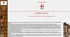 Desktop Screenshot of cattolicigenovesi.org